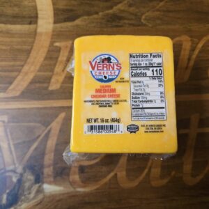 Vern's Medium Cheddar Cheese