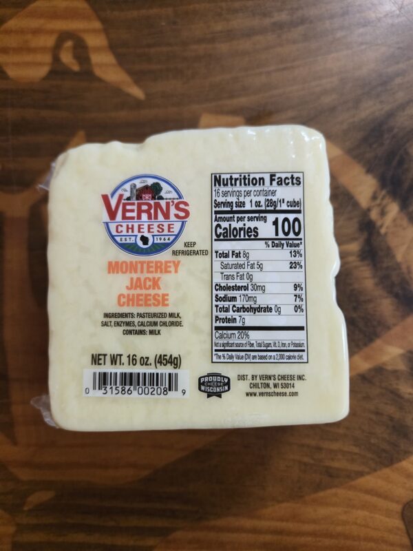 Vern's Monterey Jack Cheese