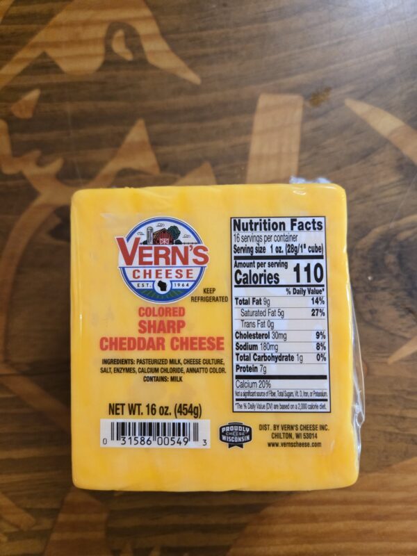 Vern's Sharp Cheddar Cheese