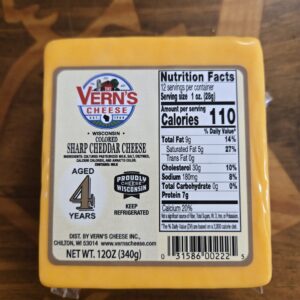 Vern's Super Sharp Cheddar Cheese 4 Year