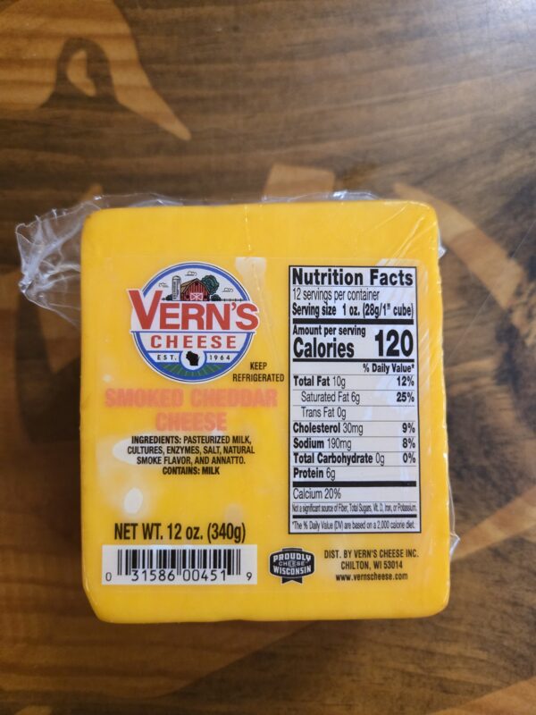 Vern's Smoked Cheddar Cheese