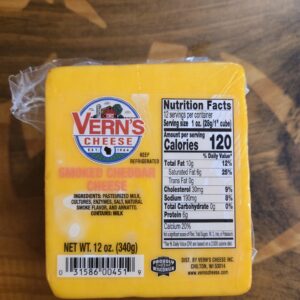 Vern's Smoked Cheddar Cheese