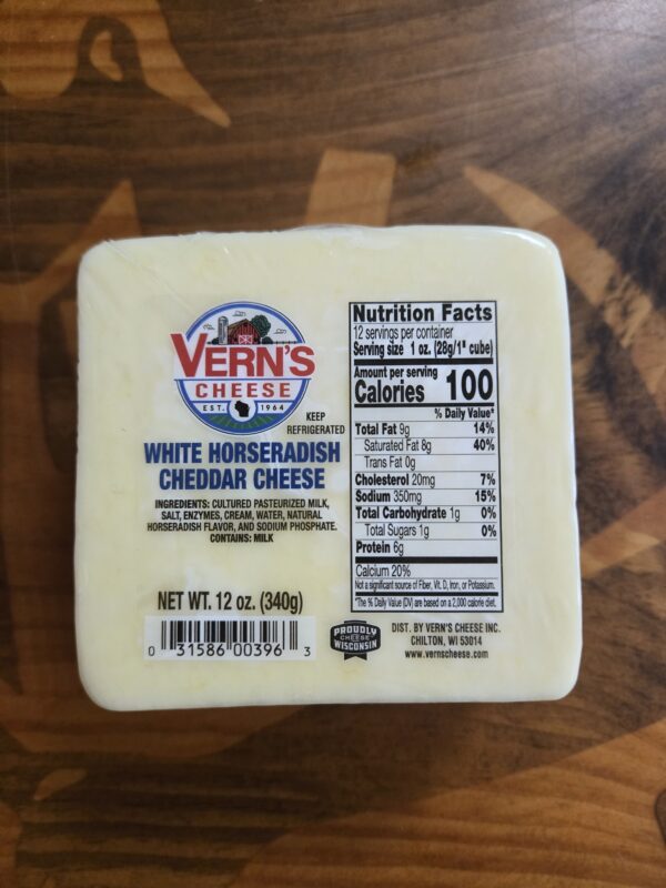 Vern's Horseradish Cheddar Cheese