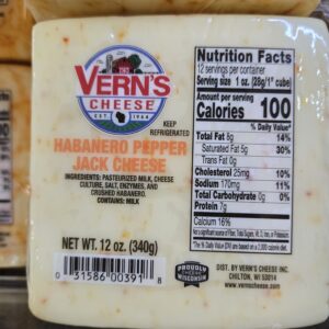 Vern's Habanero Jack Cheese